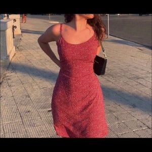 Brandy Melville Red Floral Dress